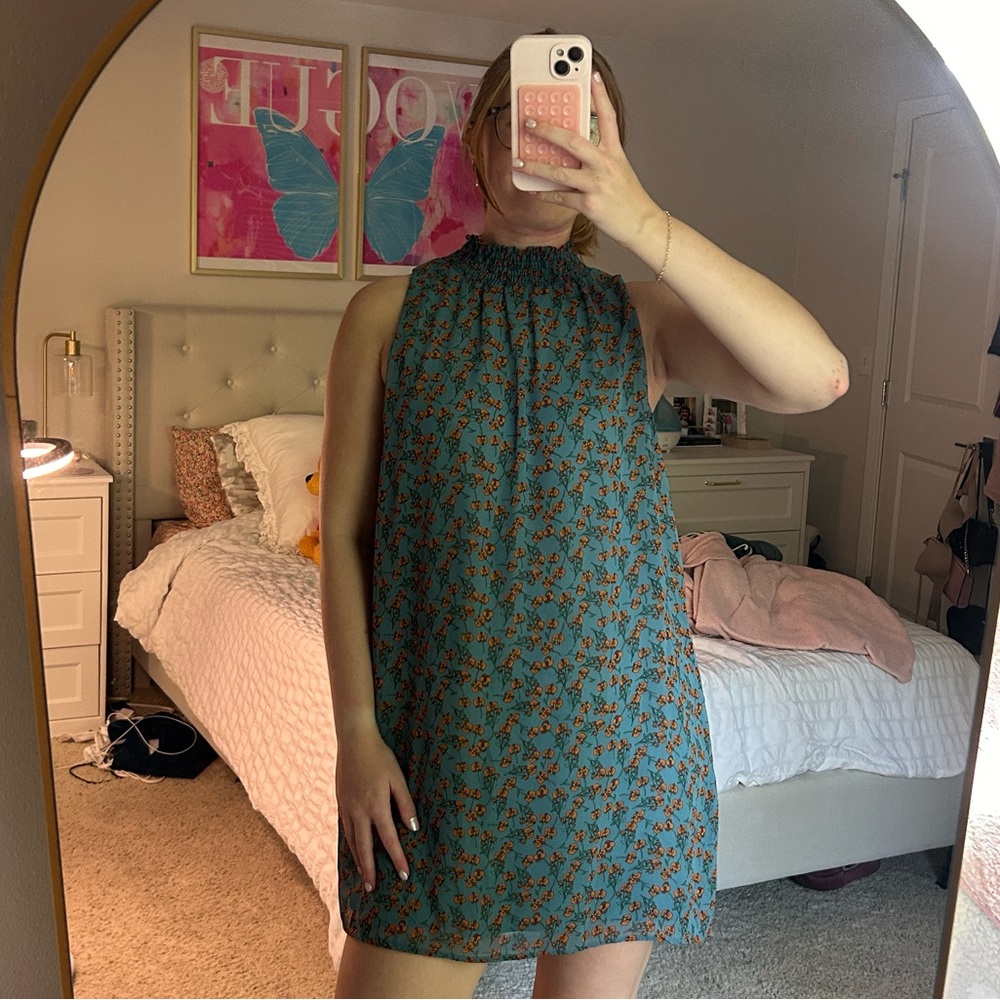 Floral Shift Mini Dress